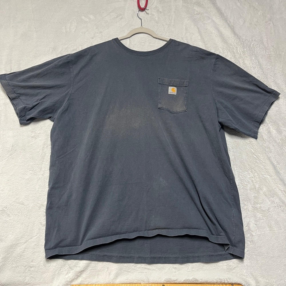 Carhartt Pocket T-Shirt Mens 3XL Gray Original Fit Short Sleeve